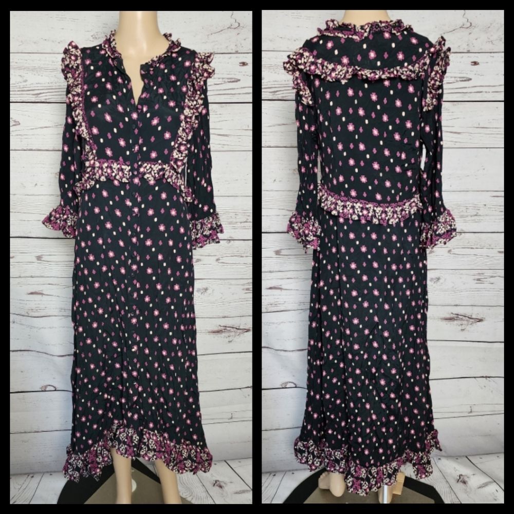 Free People Floral Maxi Dress Small NWT